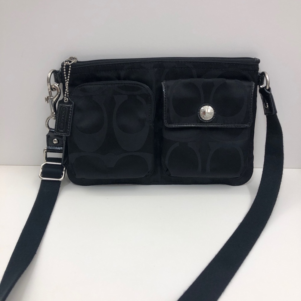Coach Signature Nylon Hip Bag